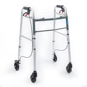 Comfort Plus Wolker Yürüteç | 4 Tekerlekli Frenli, Katlanabilir Alüminyum Gövde, Yükseklik Ayarlı, KF8220L-5