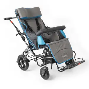 Comfort Plus Size 8 Engelli Yetişkin Puseti | Katlanabilir Alüminyum Gövde, 5 Noktalı Emniyet Kemerli, 130 kg Taşıma Kapasiteli