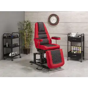 Elegance 3 Motorlu Elektrikli Koltuk Kırmızı - Siyah | Elektrikli, Kumandalı, Ayarlanabilir 2516