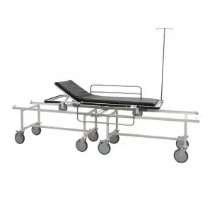 Hasta Transfer Sedyesi | Kilitlenebilir Alt Araba, 150 mm Tekerlekli, Sıvı Geçirmez Minderli E-214