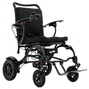Poylin Karbon Fiber Akülü Tekerlekli Sandalye | Katlanır, Lityum Akülü, 120Kg Taşıma Kapasiteli P214