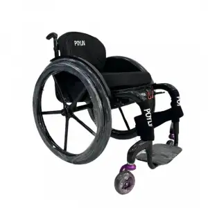 Poylin Aktif Tekerlekli Sandalye Karbon Fiber | Kişiye Özel Ultra Hafif Tasarım, Dolgu Tekerlekli P152