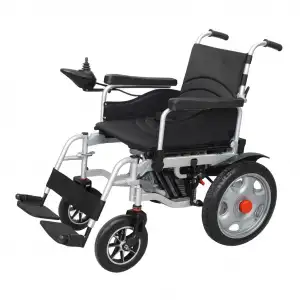 Poylin P200E Katlanabilir Akülü Tekerlekli Sandalye | Çelik Gövde, 120 kg Taşıma Kapasiteli, Elektromanyetik Frenli