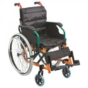 Poylin Alüminyum Çocuk Tekerlekli Sandalye | Katlanabilir Hafif Gövde, Silikon Dolgu Tekerlek, Yumuşak Minderli P980