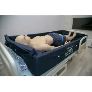 Pratik Hasta Yıkama Havuz Seti Mavi | Yatağa Bağımlı Hastalar İçin Güvenli Banyo İmkanı