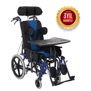 Römer Spastik Özellikli Manuel Tekerlekli Sandalye | Sırt Yatar, Ayak Kalkar, Tilt Mekanizmalı R258