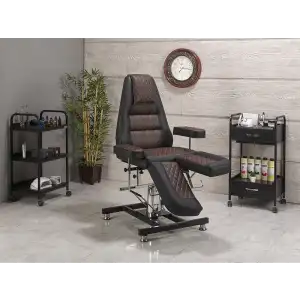 Royal-2 Sırt ve Ayak Kısmı Hareketli Koltuk Kahverengi - Siyah | Konforlu ve Dayanıklı Tasarım 2427