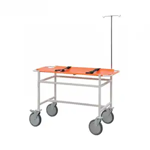 Veteriner Taşıma Sedyesi | Tekerlekli, Ayrılabilir Üst Tabla, Antibakteriyel Branda ve Serum Askılı E-279/C