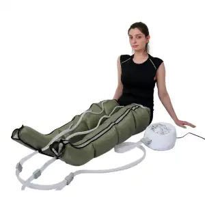 Welbutech Havalı Masaj Aleti | 4 Kanallı, Dijital Basınç Sensörlü, Çift Bacak Manşetli ZAM-05