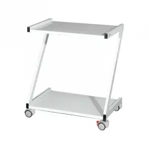 Cihaz Arabası | Z Tipi, İki Katlı Metal Gövde, Antistatik Tekerlekli E-231