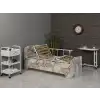 2 Motorlu Kumandalı Elektrikli Hasta Karyolası | Ortopedik Yatak Ahşap Panel, 150 kg Kapasite 5310