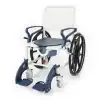 Comfort Plus Banyo ve Tuvalet Sandalyesi Lacivert | Soft Minderli, 4 Frenli Tekerlek, Paslanmaz Plastik Gövde DM-8088C