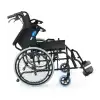 Comfort Plus Çelik Transfer Tekerlekli Sandalye | Katlanabilir, Emniyet Kemerli ve Refakatçi Frenli DM-863-20