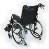 Comfort Plus Çelik Transfer Tekerlekli Sandalye | Katlanabilir, Emniyet Kemerli ve Refakatçi Frenli DM-863-20