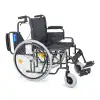 Comfort Plus Tekerlekli Sandalye Titanyum | 55 cm Geniş Oturum, Çift Makaslı Çelik Gövde, DM-312