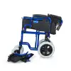 Comfort Plus Transfer Tekerlekli Sandalye Lacivert | Mini Yapı, Refakatçi Frenli, Çelik Şase DM-327 Mini 45cm