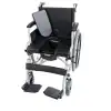 Comfort Plus Tekerlekli Sandalye | WC Özellikli, 45 cm Oturum Genişliği, Refakatçi Frenli, Çelik Gövde DM-545