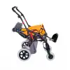 Comfort Plus Engelli Puseti Turuncu | Alüminyum Şase, İki Yönlü Ayarlanabilir Koltuk, 40 cm Oturum Genişliği, DM-8001 BUGGY