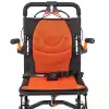Comfort Plus Transfer Tekerlekli Sandalye Turuncu | Katlanabilir Yapı, Fileli Şilte, Refakatçili Kullanım DY01409LJ