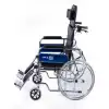 Comfort Plus Tuvaletli Tekerlekli Sandalye | Sırt Yatar, Ayak Kalkar, Nikelaj Kaplama Çelik Şase, Anti Tiper Tekerlekli, DY02608GC