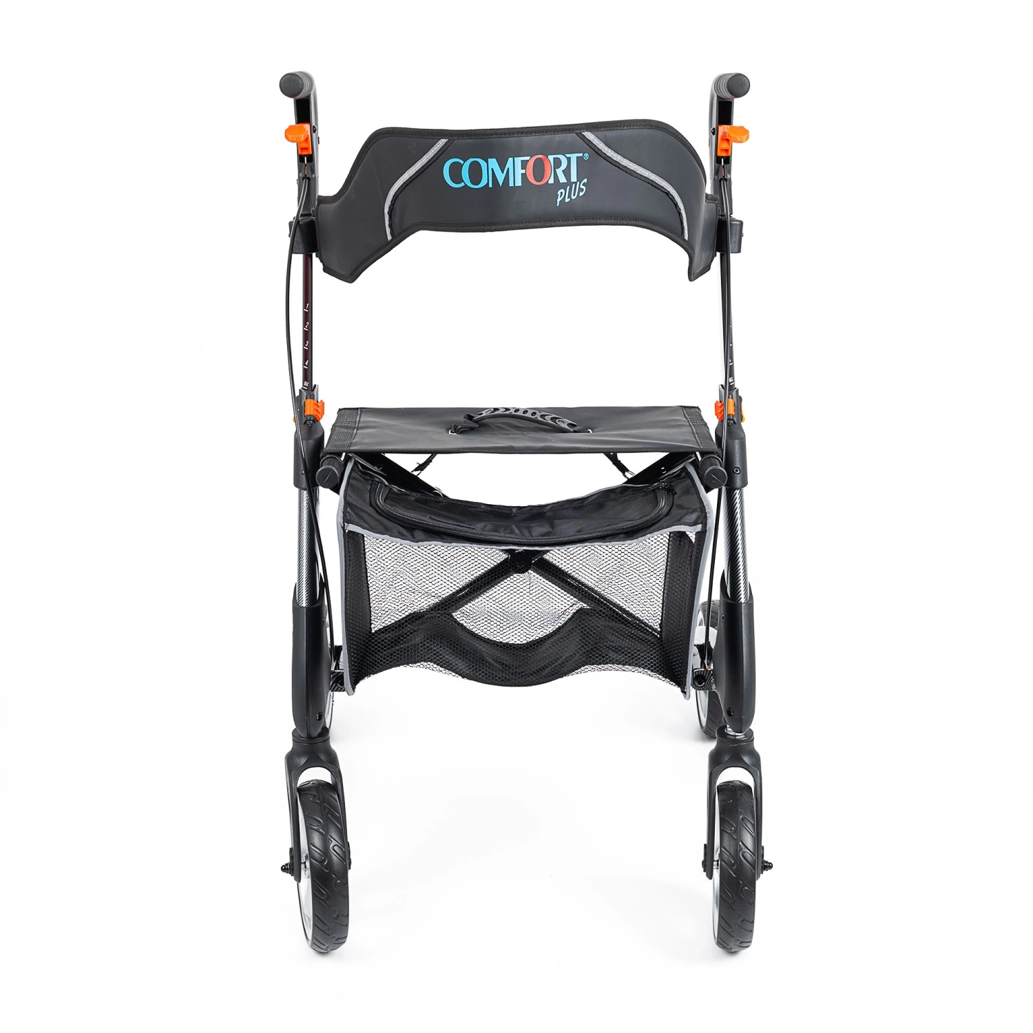 Comfort Plus Rolatör Yürüteç | Karbon Desenli Alüminyum Gövde, 7 PVC Tekerlekli, Katlanabilir ve Frenli DY049147L