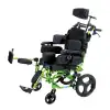 Comfort Plus Pediatrik Tekerlekli Sandalye | Yatarlı ve Tilt Özellikli, Göğüs ve Bacak Destekli, Alüminyum Gövde KY958-C-36 CP