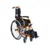Comfort Plus Çocuk Tekerlekli Sandalye Turuncu&Siyah | Alüminyum Şase, Katlanabilir Yapı, Temizlenebilir Döşeme KY980LA-35