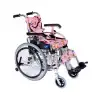Comfort Plus Pediatrik Tekerlekli Sandalye Pembe | Alüminyum Şase, Göğüs Destekli Emniyet Kemeri, Quick Release Teker KY980LQ-30