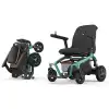 Robooter Akülü Tekerlekli Sandalye Yeşil | Hafif Alüminyum Gövde, Yüksek Performanslı Fırçasız Motor ve 25 km Menzilli Mobilite Desteği E40-10