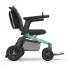 Robooter Akülü Tekerlekli Sandalye Yeşil | Hafif Alüminyum Gövde, Yüksek Performanslı Fırçasız Motor ve 25 km Menzilli Mobilite Desteği E40-10