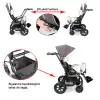 WOLLEX TRIO CP Engelli Puseti | Ayarlanabilir Yapısı ve Katlanabilir Şasesiyle Taşınabilir CP 8901-16