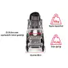 WOLLEX TRIO CP Engelli Puseti | Ayarlanabilir Yapısı ve Katlanabilir Şasesiyle Taşınabilir CP 8901-16