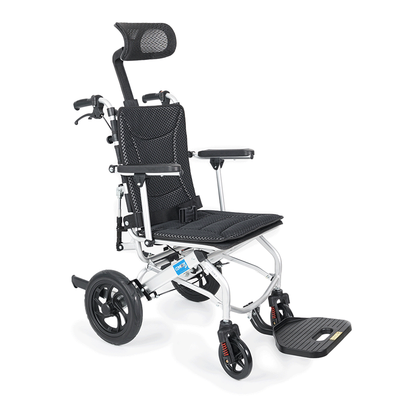 Comfort Plus Tekerlekli Sandalye | Yatarlı Sırtlık, 46 cm Oturma Genişliği, Amortisörlü Alüminyum Gövde KY9006LG-12