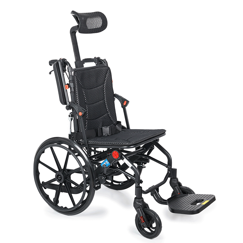 Comfort Plus Tekerlekli Sandalye | Yatarlı Sırtlık, Amortisörlü 20 Teker, 46 cm Oturma Genişliği KY9006LG-20