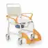 Comfort Plus Banyo ve Tuvalet Sandalyesi Turuncu | Soft Minderli, 4 Frenli Tekerlek, Paslanmaz Plastik Gövde DM-8088C