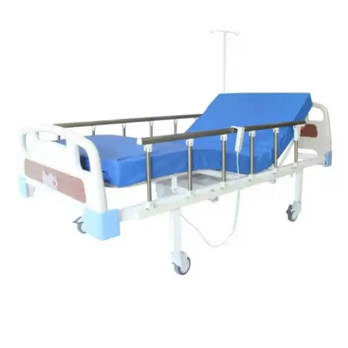 2 Motorlu Tabanca Korkuluklu Hasta Karyolası | Krom Yan Korkuluklu ve Kumandalı Kullanım