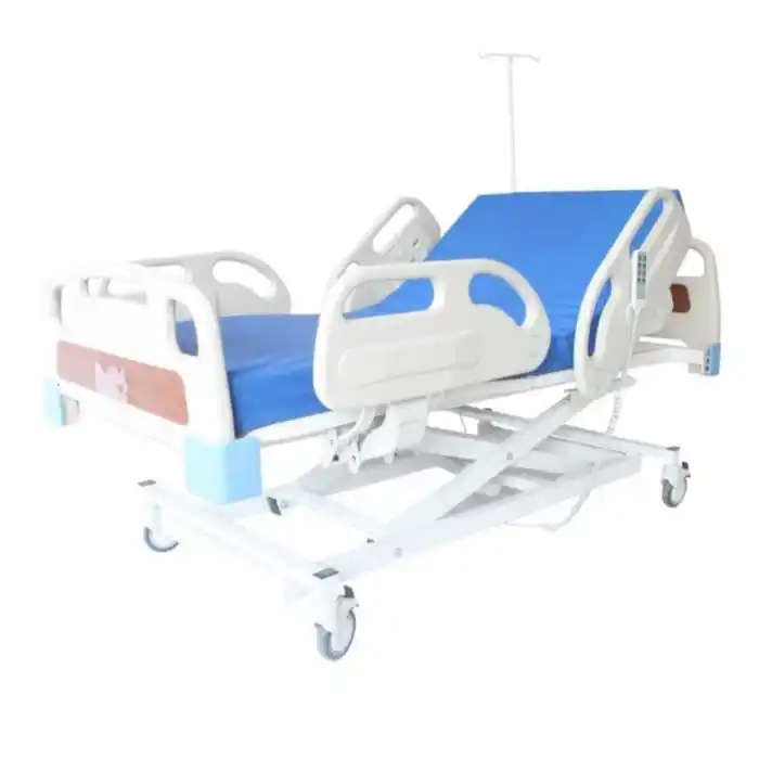 3 Motorlu Full ABS Asansörlü Hasta Karyolası | 200 kg, Piston Motor, Yükseklik Ayarı, ABS Korkuluk