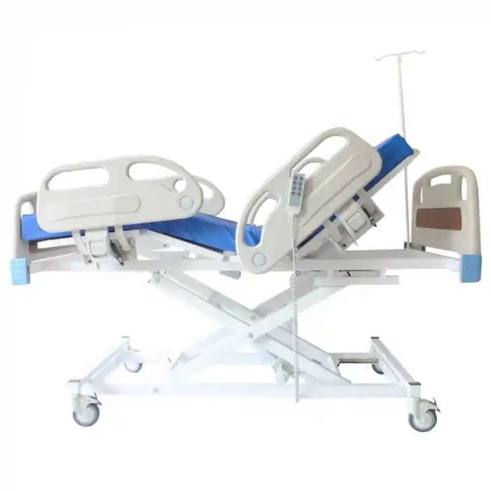 3 Motorlu Full ABS Asansörlü Hasta Karyolası | 200 kg, Piston Motor, Yükseklik Ayarı, ABS Korkuluk