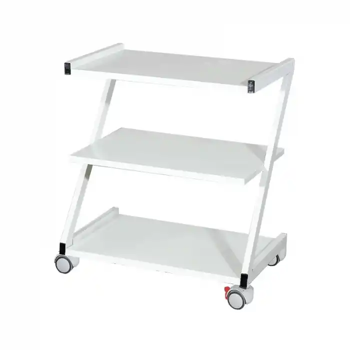 Cihaz Arabası | Z Tipi, Üç Katlı Metal Gövde, Antistatik Tekerlekli E-231/B