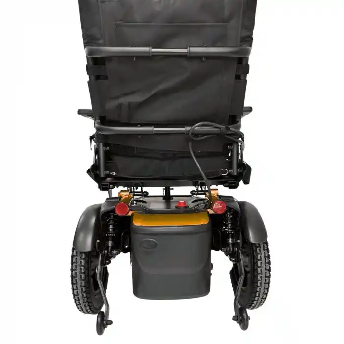 Poylin Akülü Tekerlekli Sandalye Turuncu | Manuel Tilt Özellikli, Ayarlanabilir Genişlik, Elektromanyetik Fren P266