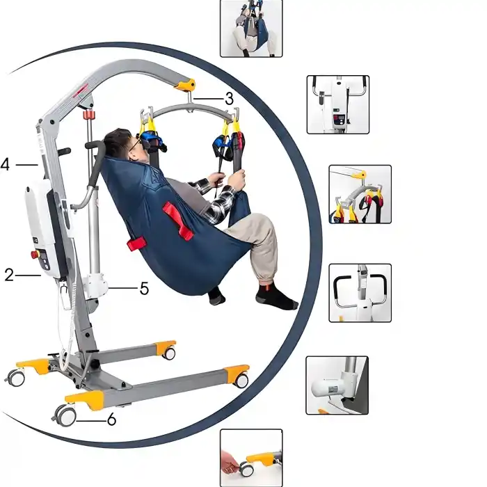 Comfort Plus Hafif Alüminyum Engelli Transfer Lifti | Katlanabilir Elektrikli Taşıma Sistemi DM-181