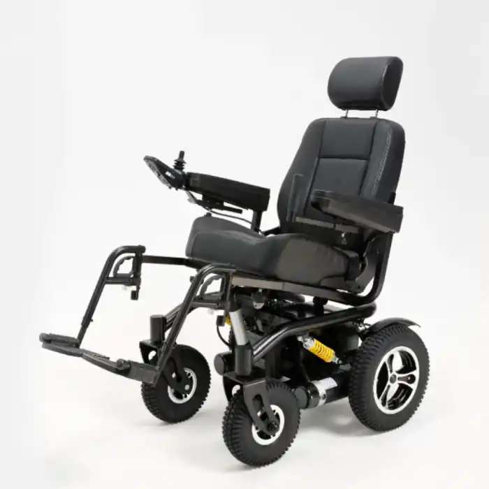 Poylin Arazi Tipi Akülü Tekerlekli Sandalye | 25km Menzil Tilt Özellikli 450W Çift Güçlü Motor P264