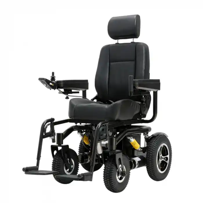 Poylin Arazi Tipi Akülü Tekerlekli Sandalye | 25km Menzil Tilt Özellikli 450W Çift Güçlü Motor P264