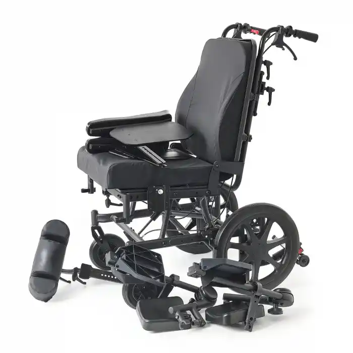 Comfort Plus Tetraplaji Tekerlekli Sandalye | Tilt ve Sırt Yatarlı Çok Fonksiyonlu Model DM-959-12