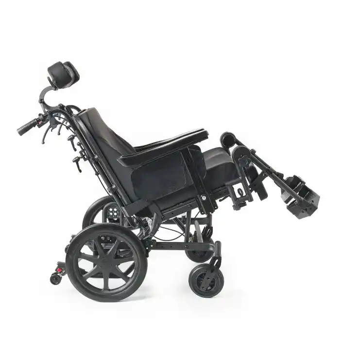 Comfort Plus Tetraplaji Tekerlekli Sandalye | Tilt ve Sırt Yatarlı Çok Fonksiyonlu Model DM-959-12