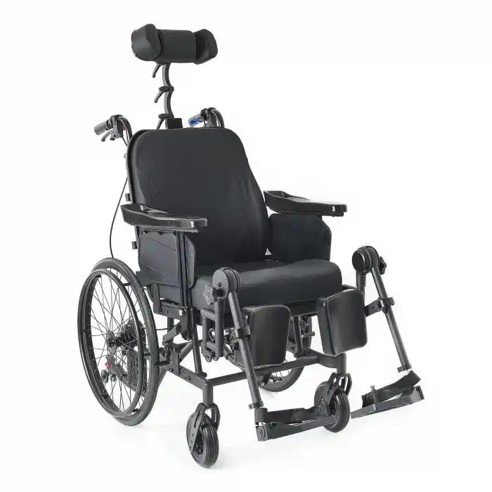 Comfort Plus Tetraplaji Tekerlekli Sandalye | Tilt ve Sırt Yatarlı Çok Fonksiyonlu Model DM-959 20