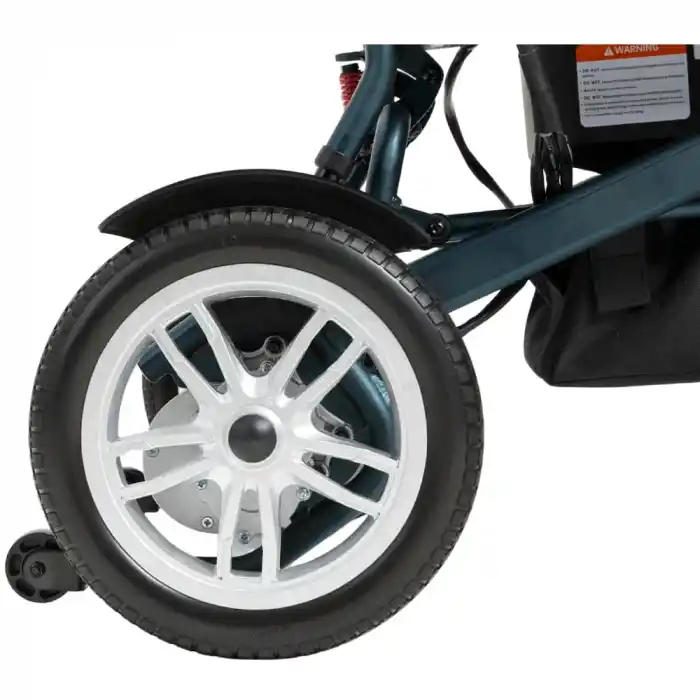 Poylin Ultra Hafif Akülü Tekerlekli Sandalye | 20 Kg Alüminyum Gövde 12AH Lityum İyon Batarya P203