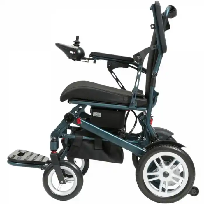 Poylin Ultra Hafif Akülü Tekerlekli Sandalye | 20 Kg Alüminyum Gövde 12AH Lityum İyon Batarya P203