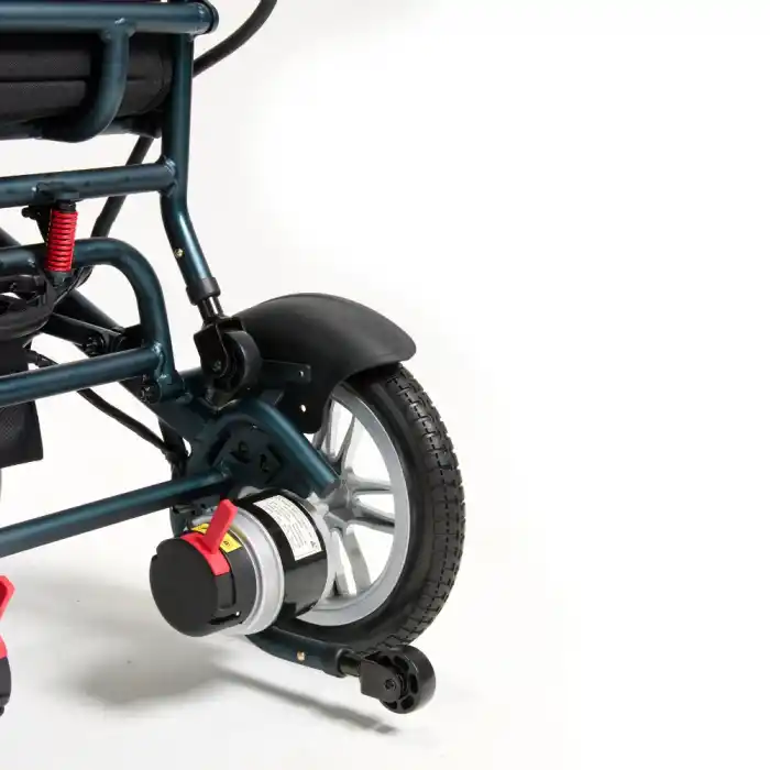 Poylin Ultra Hafif Akülü Tekerlekli Sandalye | 20 Kg Alüminyum Gövde 12AH Lityum İyon Batarya P203