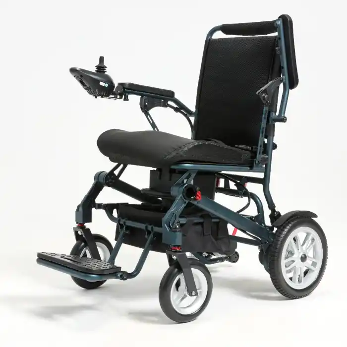 Poylin Ultra Hafif Akülü Tekerlekli Sandalye | 20 Kg Alüminyum Gövde 12AH Lityum İyon Batarya P203